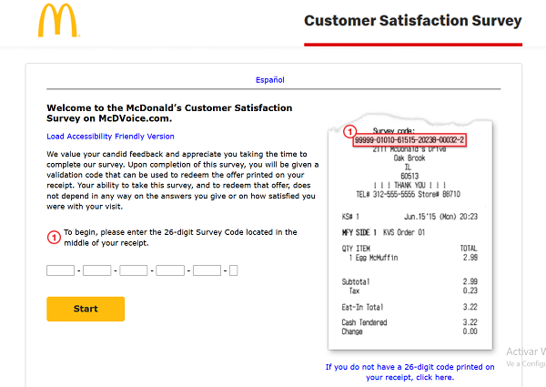 mcdvoice mcdonalds survey