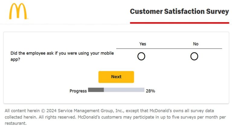 Mcdvoice.com Survey with Receipt Code at www.Mcdvoice.com